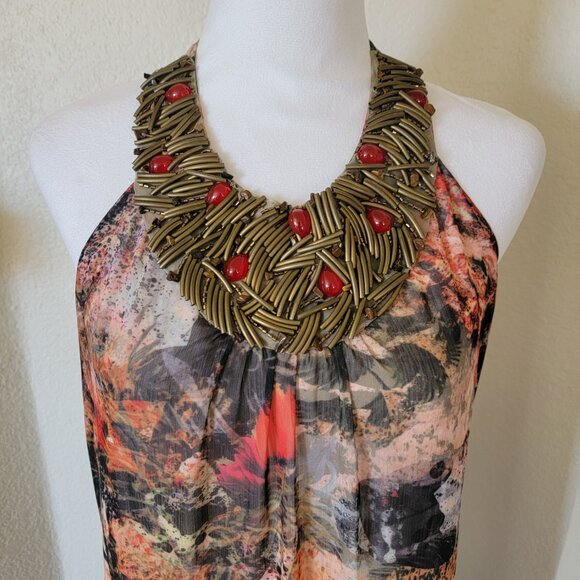 Alice + Olivia Silk Maxi Dress, Size Large - Picture 5 of 9